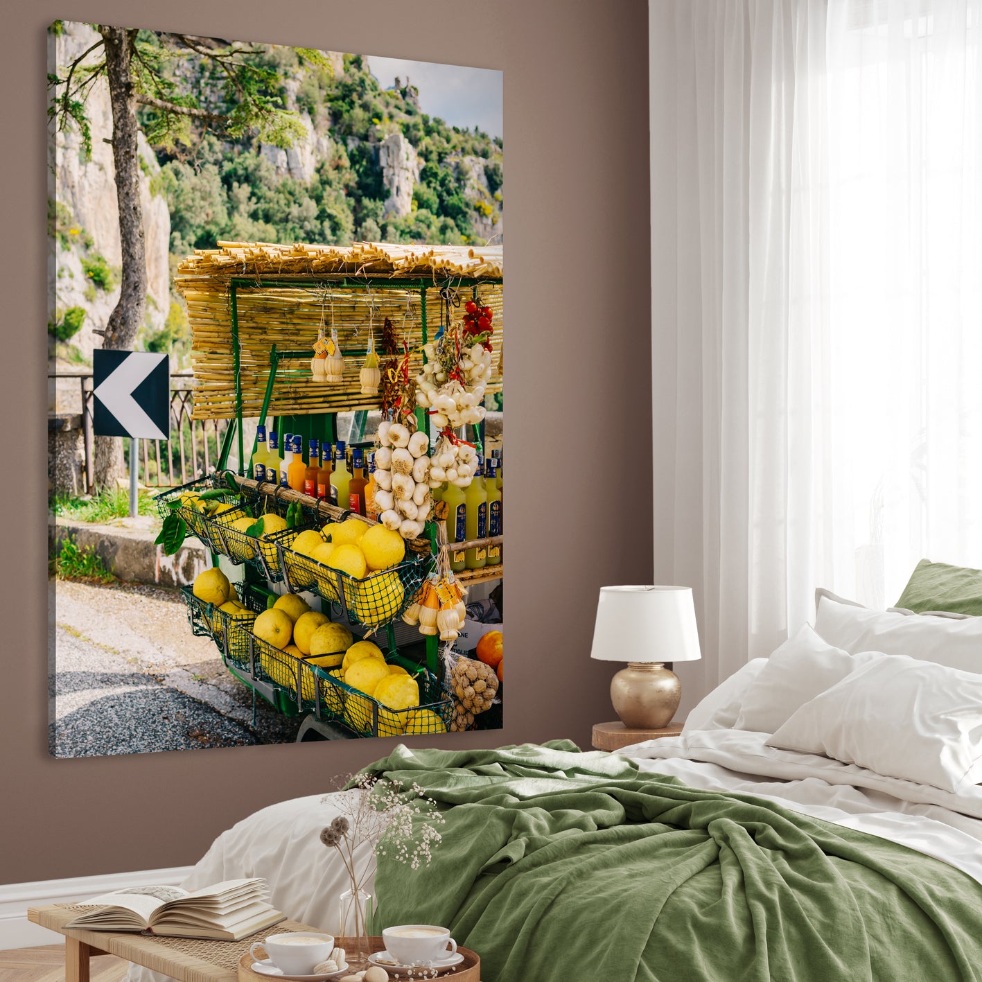 Canvastavla - Fruit Stand Delight (70x100)