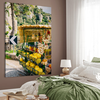 Canvastavla - Fruit Stand Delight (70x100)