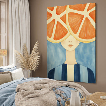Ljuddämpande tavla - Orange Mind