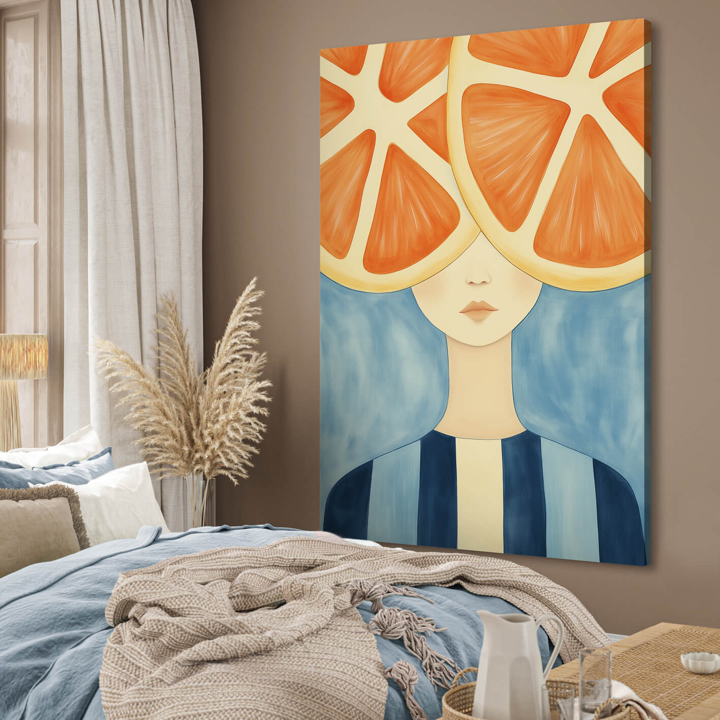 Ljuddämpande tavla - Orange Mind