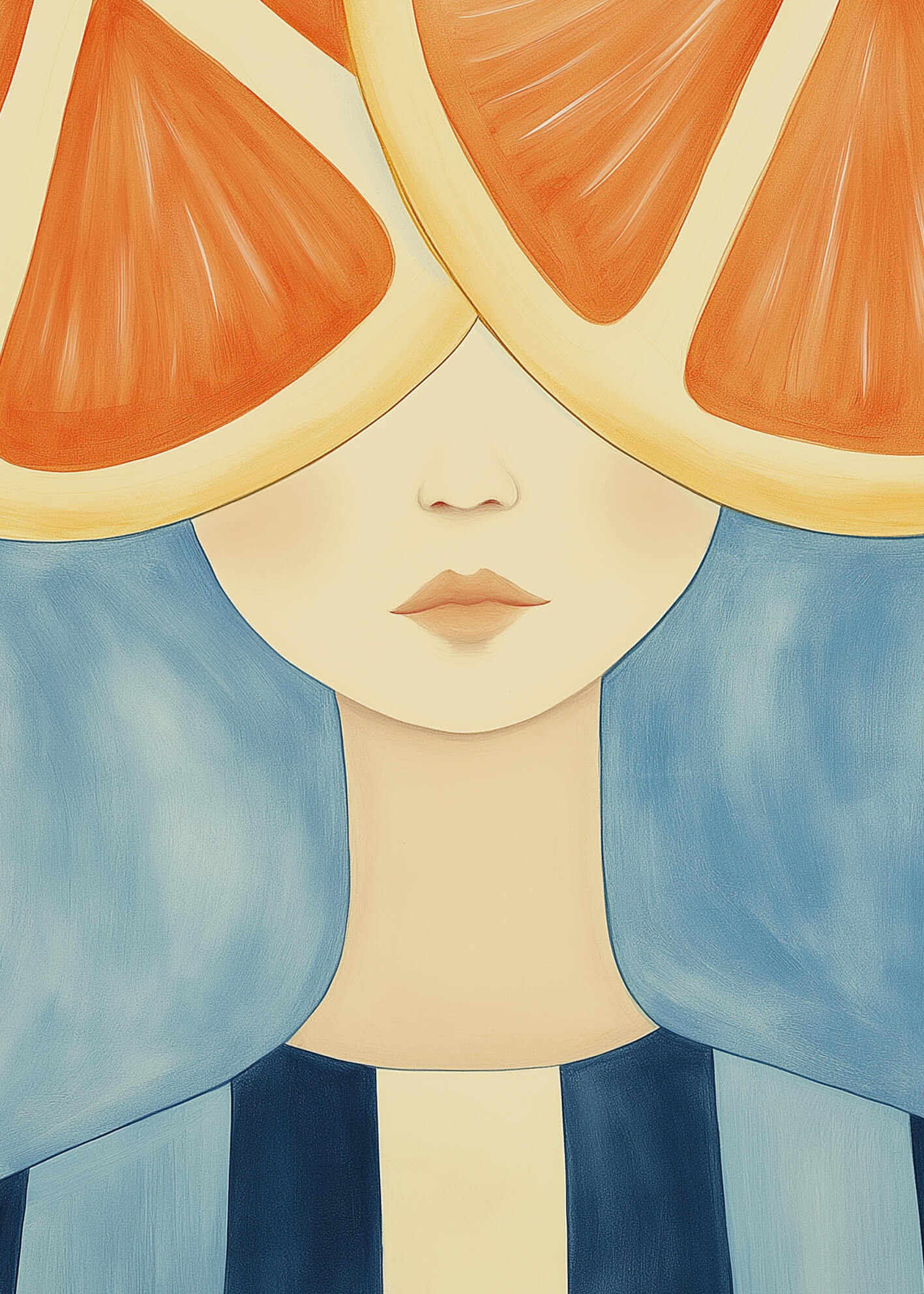 Ljuddämpande tavla - Orange Mind