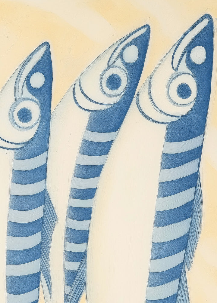 Canvastavla - Sardine Parade (50x70)