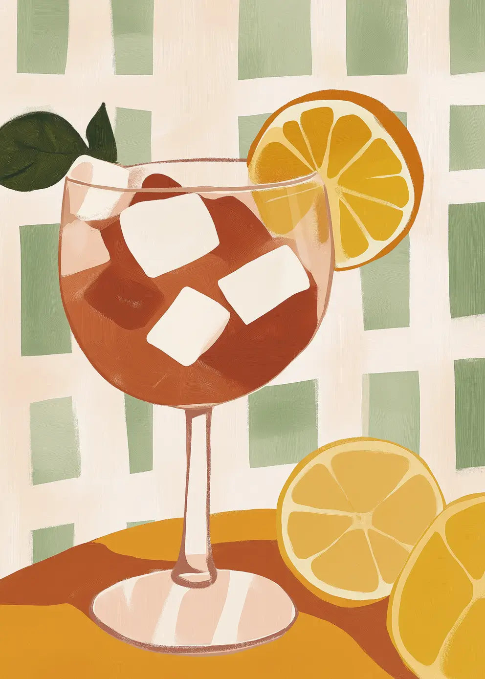 Ljuddämpande tavla - Citrus Swing