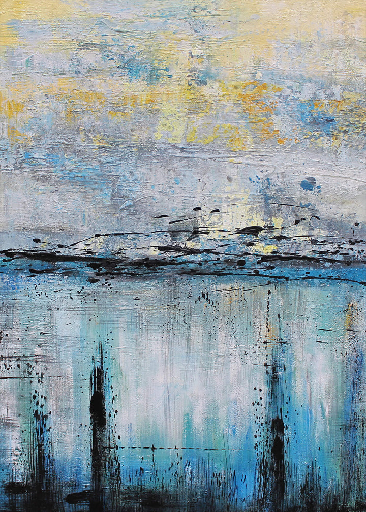 Abstrakt Oljemålning - Maldives (50x70)