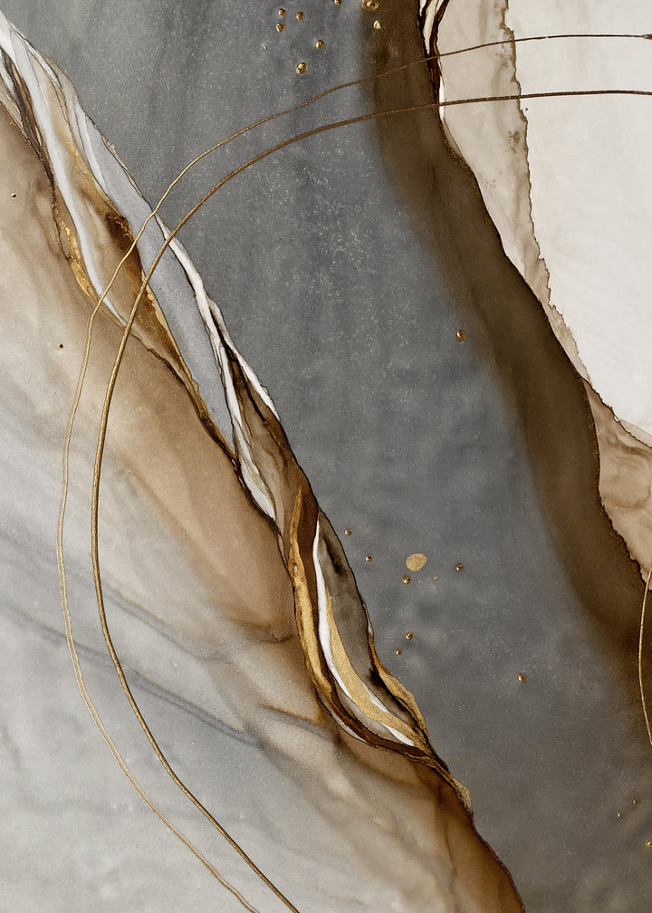 Canvastavla - Golden Seams No1 (45x60)
