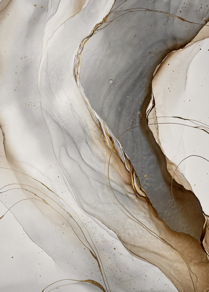 Canvastavla - Golden Seams No1 (45x60)