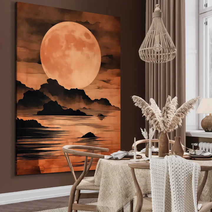 Ljuddämpande tavla - Moonlit Horizon