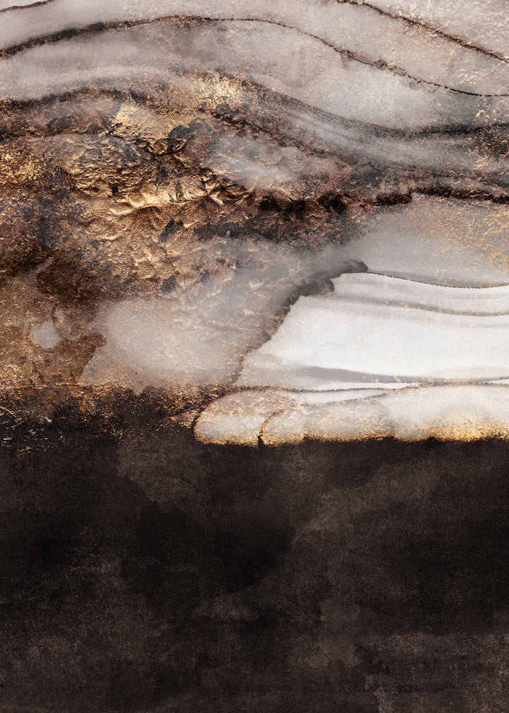 Canvastavla - Golden Fusion No2 (70x100)