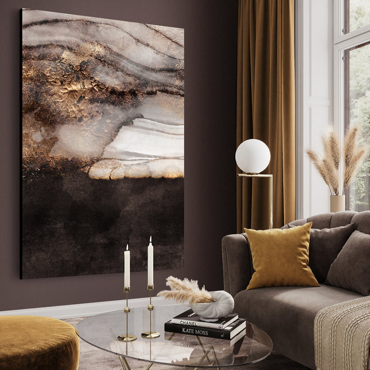 Canvastavla - Golden Fusion No2 (70x100)