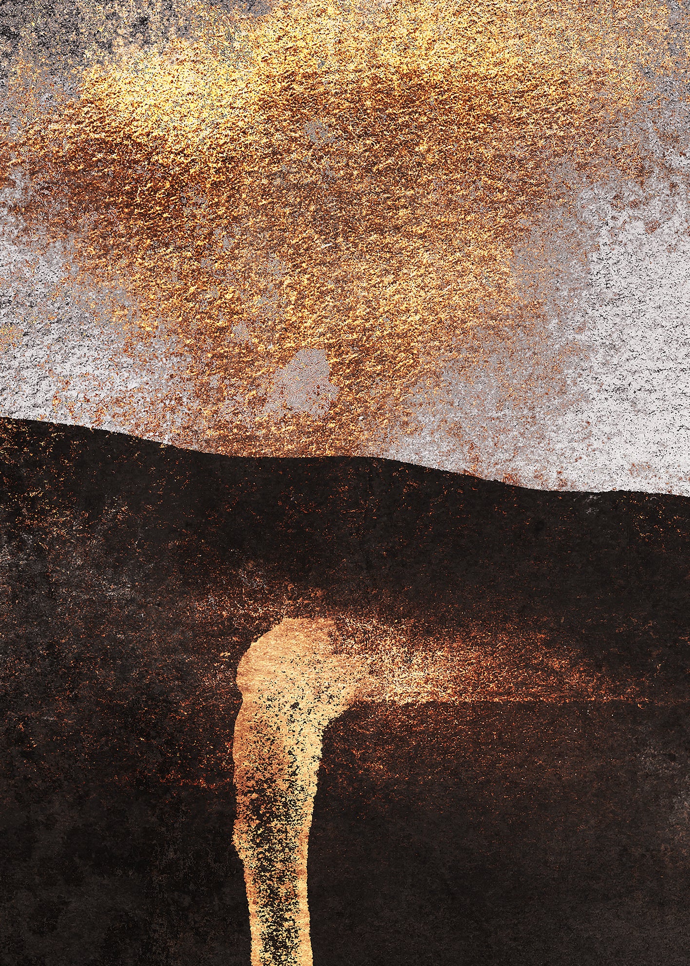 Canvastavla - Golden Fusion No3
