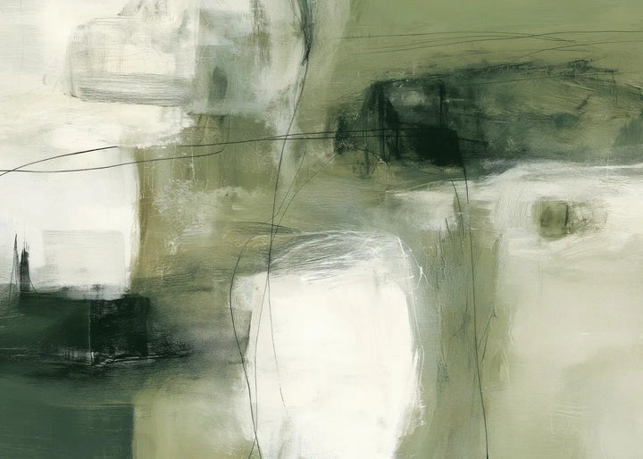 Ljuddämpande tavla - Sage Abstraction