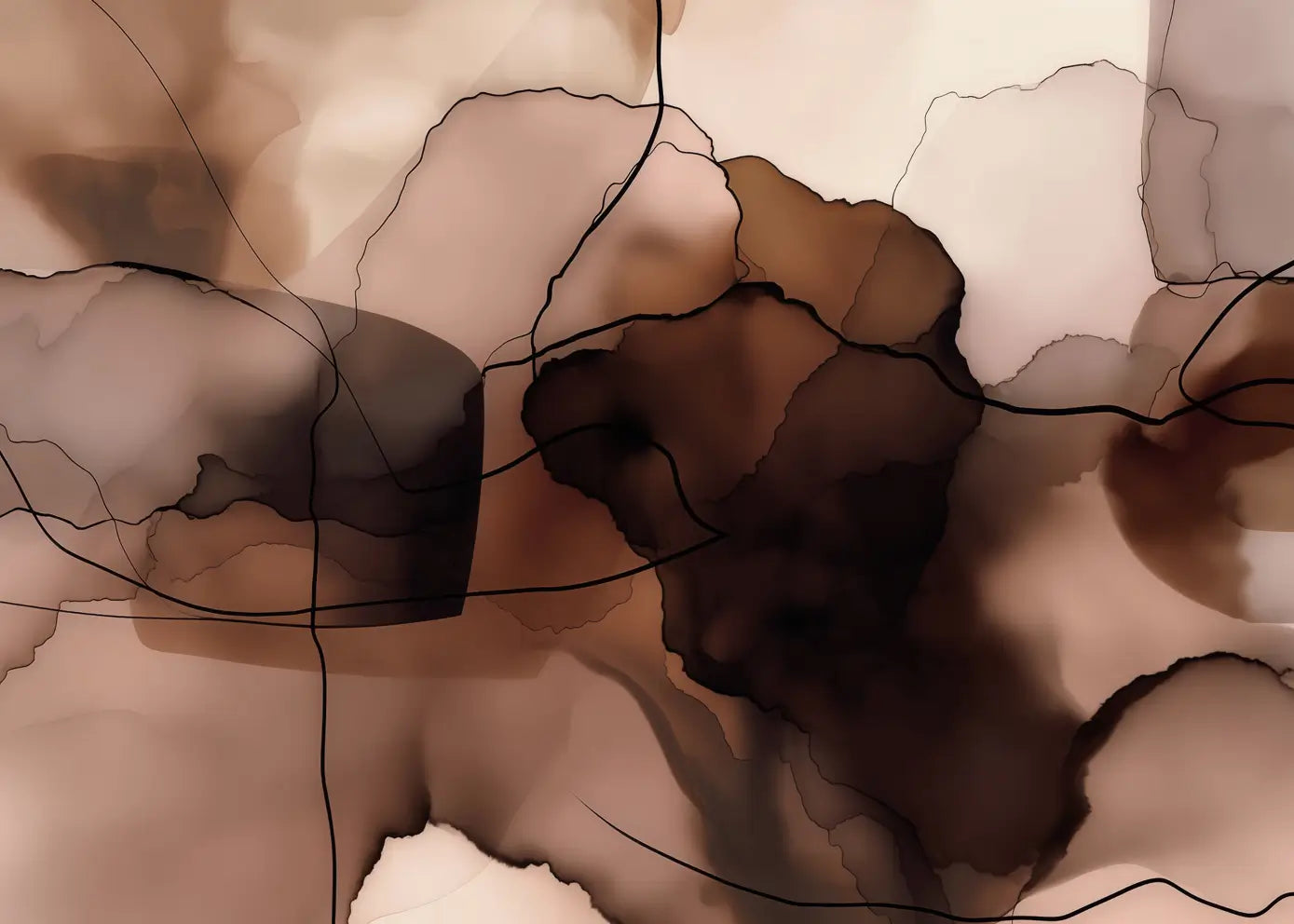 Ljuddämpande tavla - Brown Layers