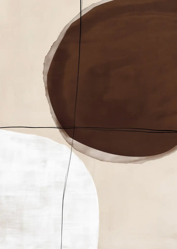 Ljuddämpande tavla - Brown Balance