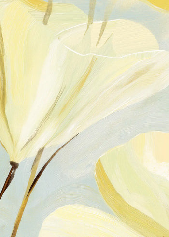 Ljuddämpande tavla - Yellow Floral Bloom