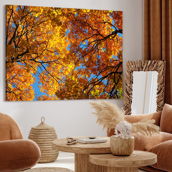 Canvastavla - Autumn leaf