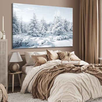 Canvastavla - Spruces in Winter