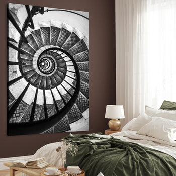 Canvastavla - Spiral Staircase Art