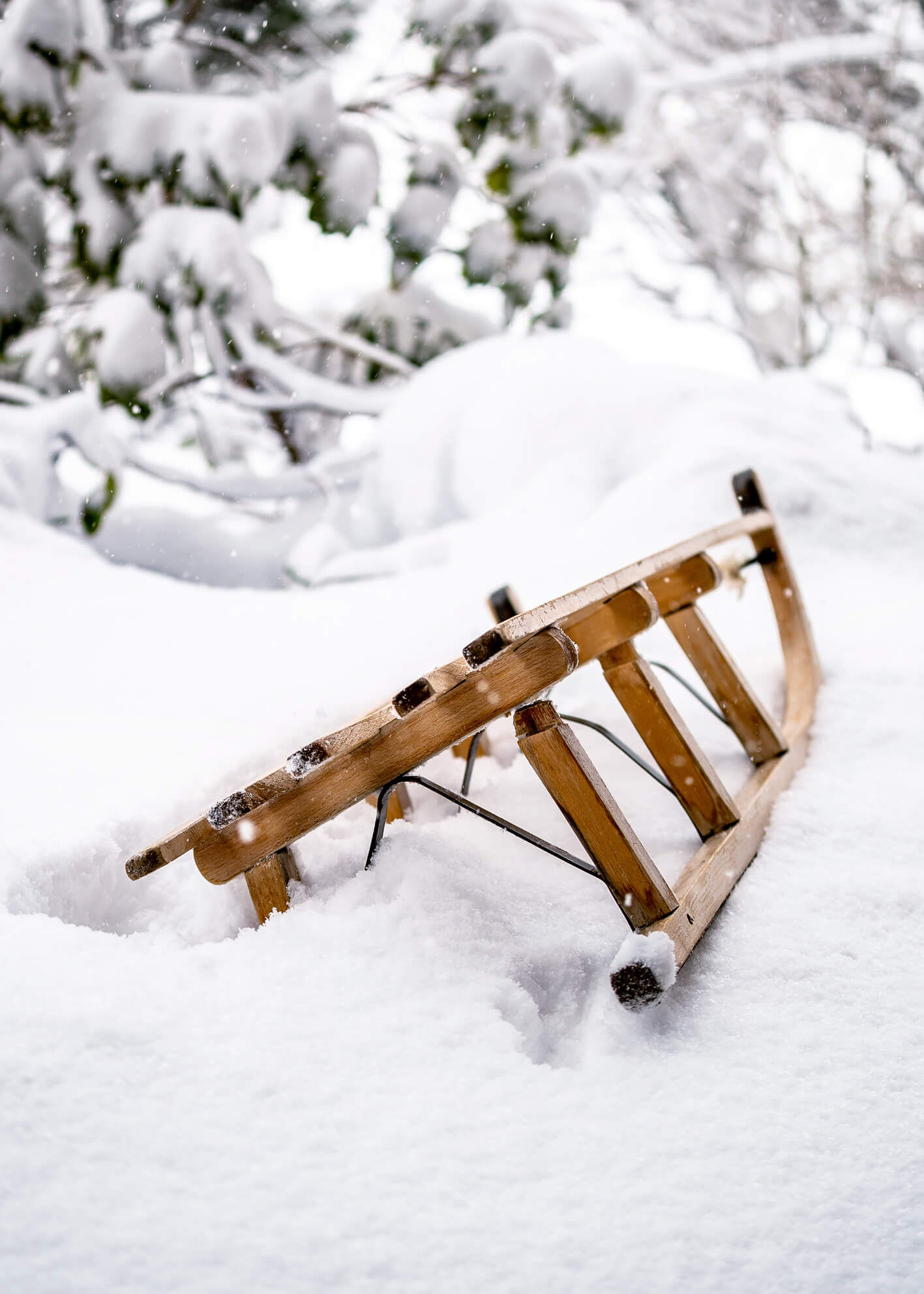 Canvastavla - Wooden Winter Charm