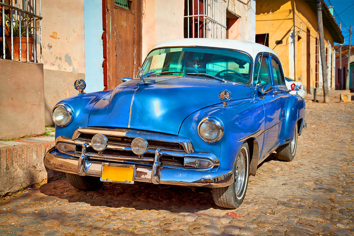 Canvastavla - Cuba cars