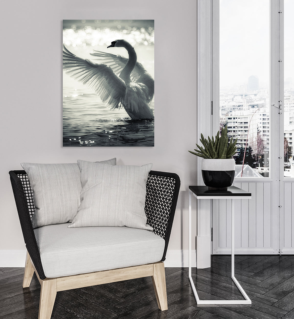 Canvastavla - Swan Lake