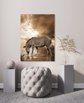 Canvastavla - Zebra tavla