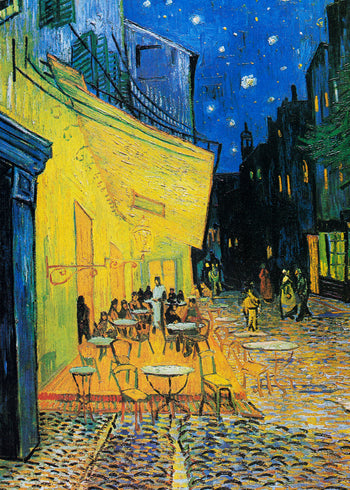Canvastavla - Café Terrace At Night