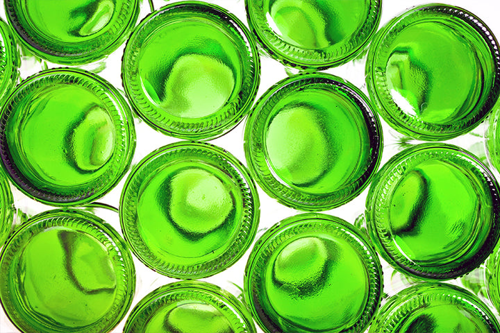 Canvastavla - Green bottles