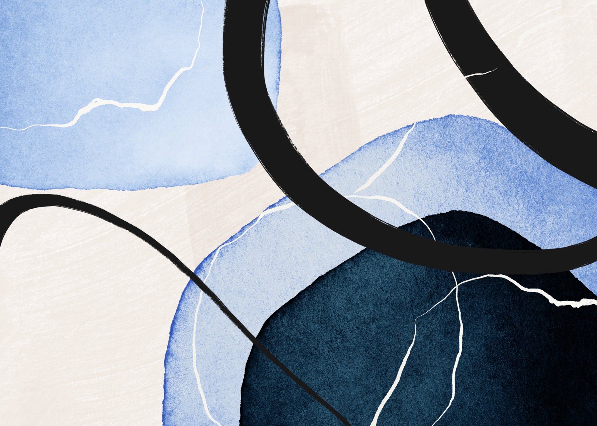 Ljuddämpande tavla - Abstract Aquatic No3