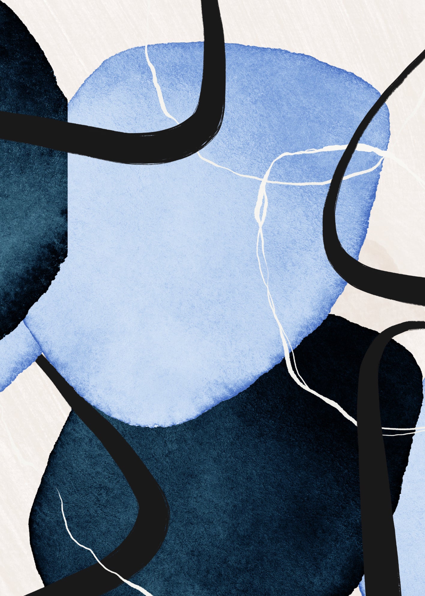 Canvastavla - Abstract Aquatic No2