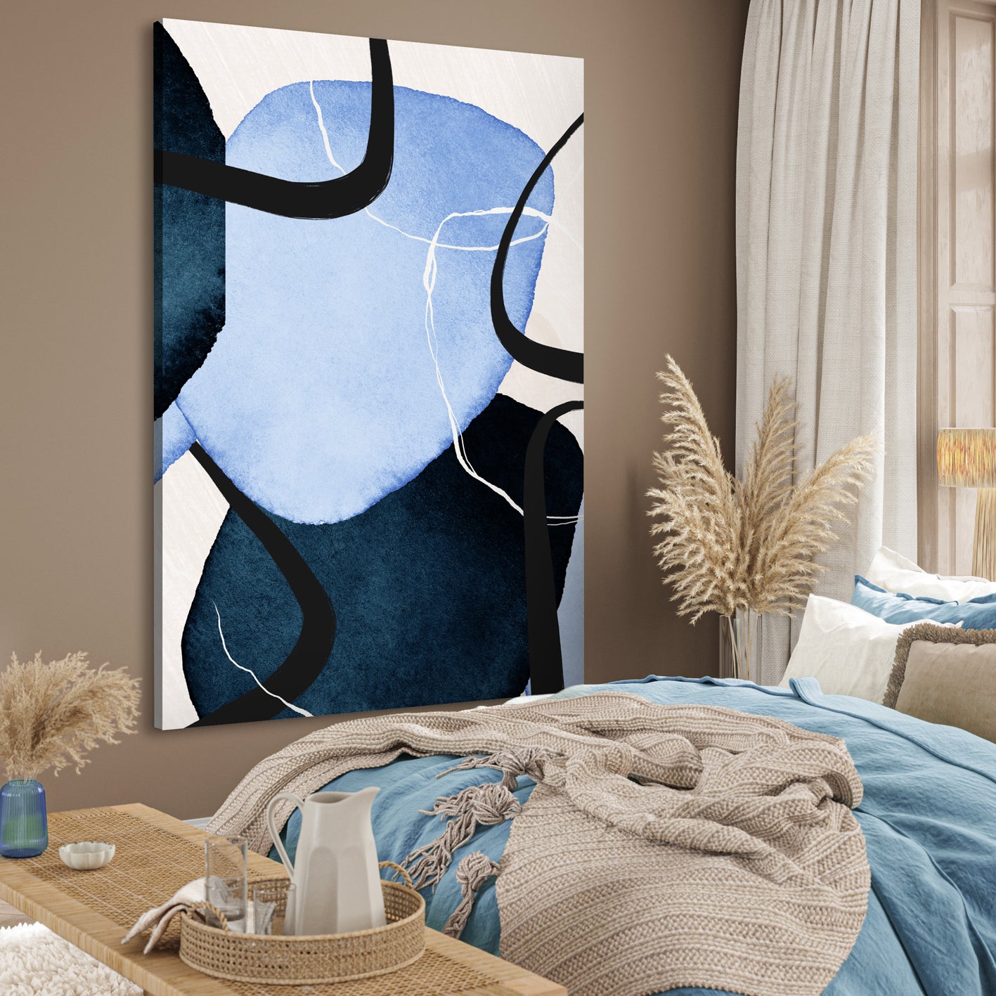 Ljuddämpande tavla - Abstract Aquatic No2