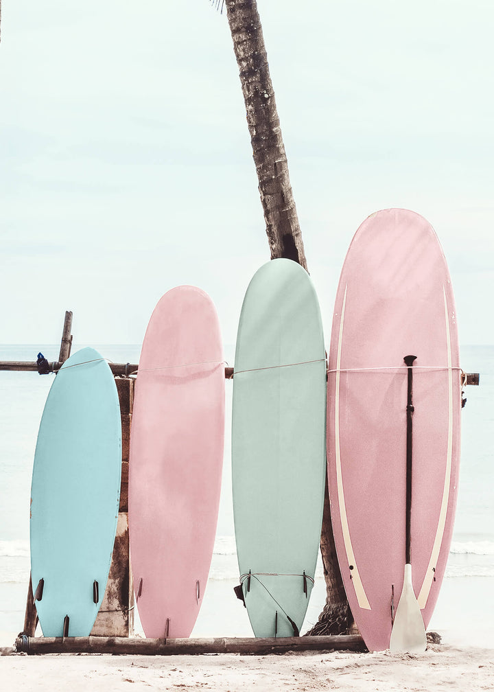 Canvastavla - Surfboards aesthetic