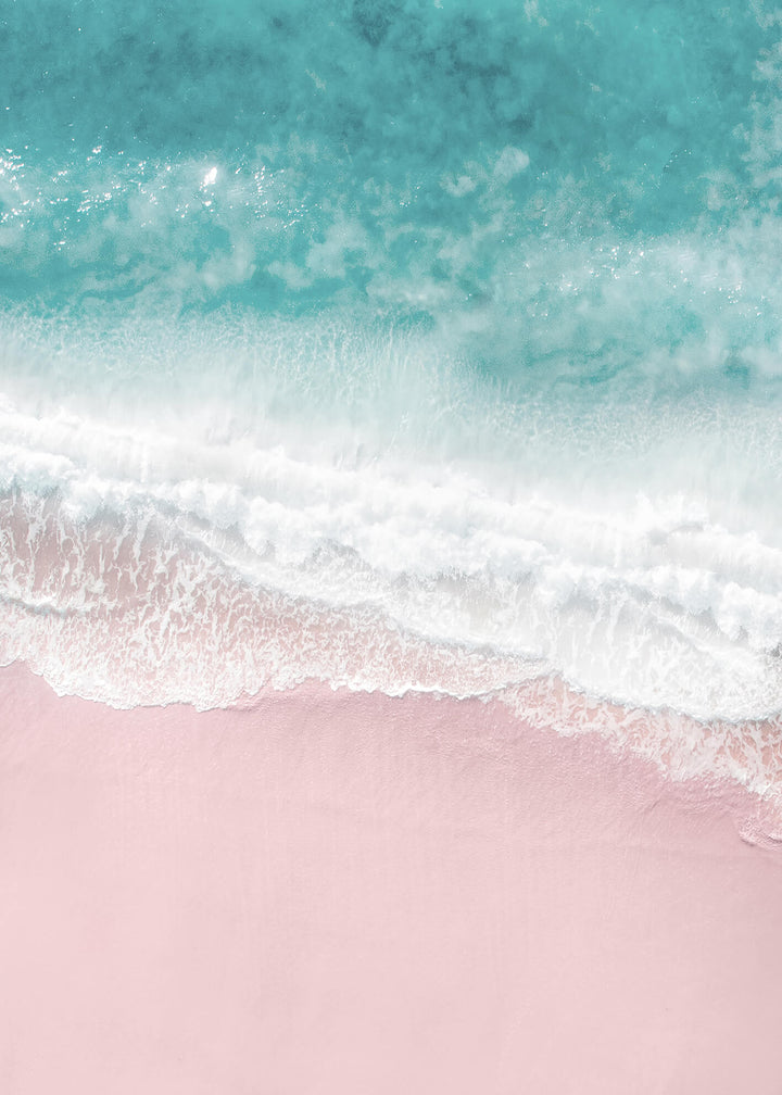 Canvastavla - Pink sand beach