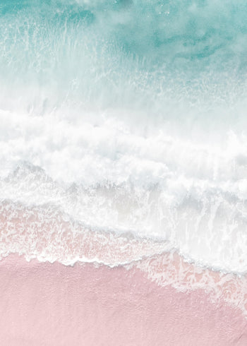 Canvastavla - Pink sand beach