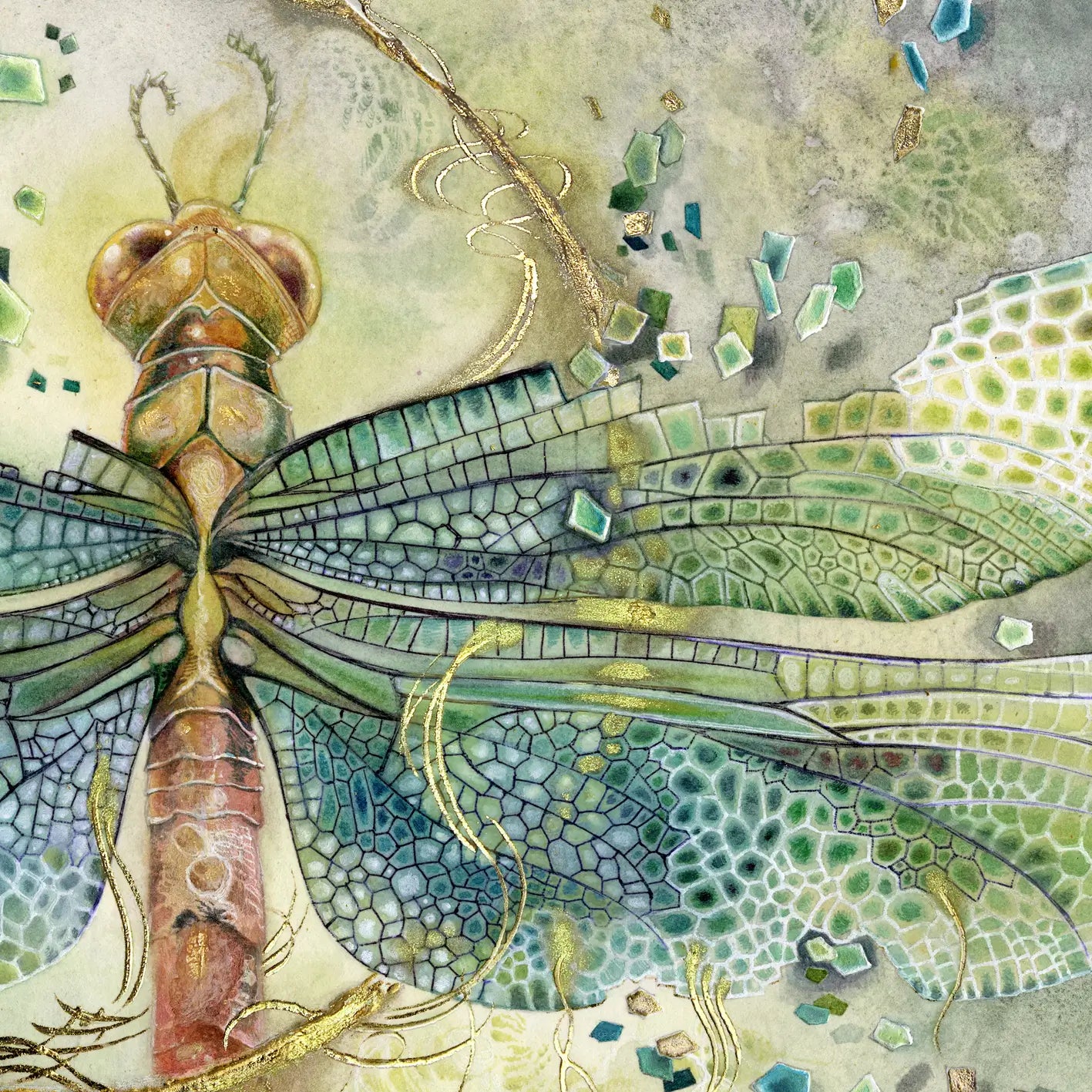 Canvastavla - Mosaic Wings