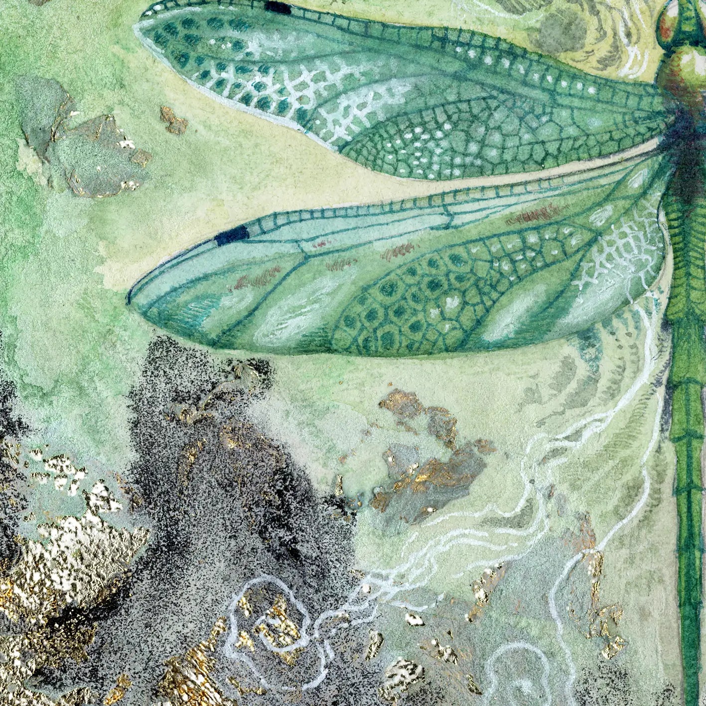 Canvastavla - Emerald Serenity