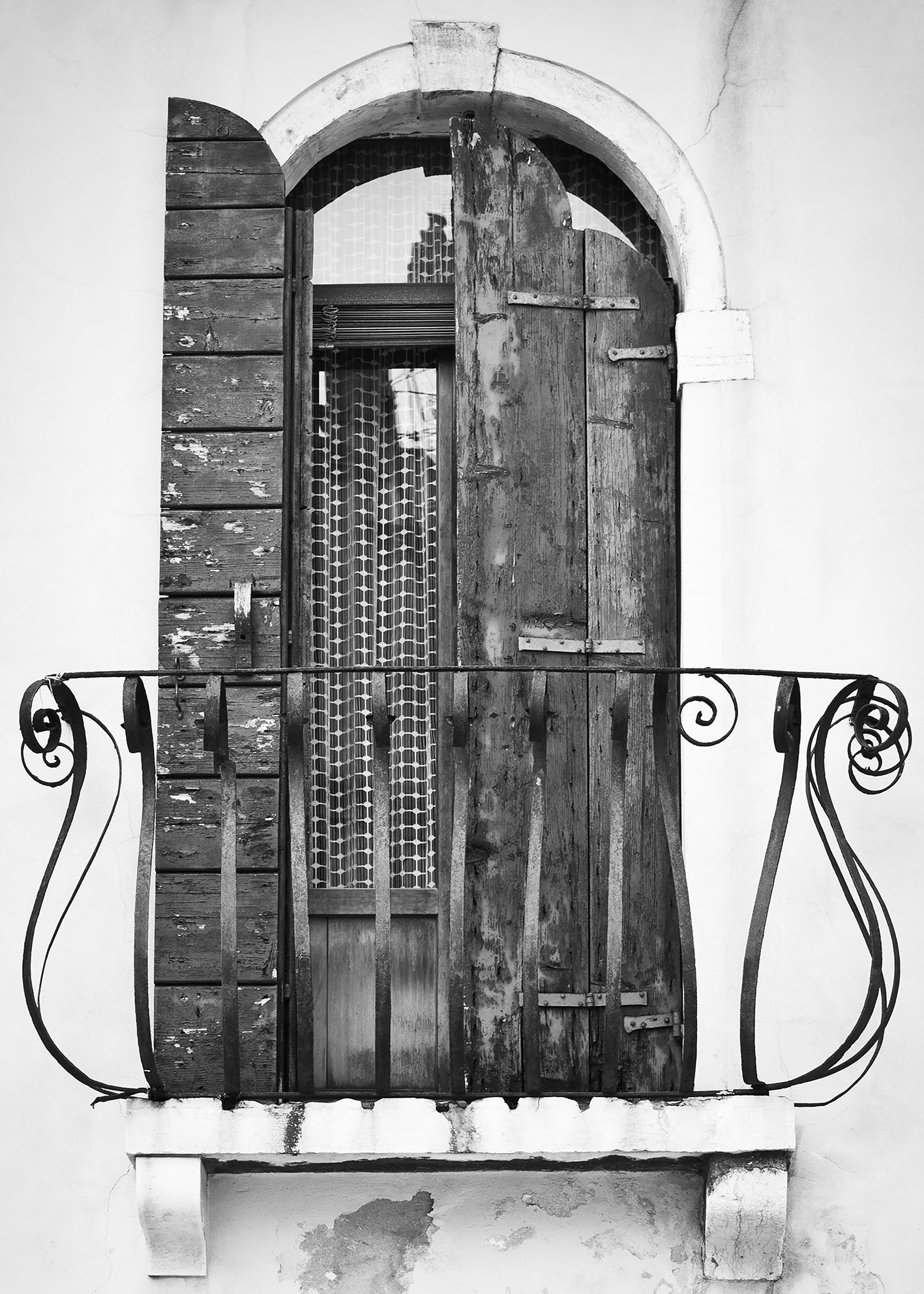 Canvastavla - Balcony Venice