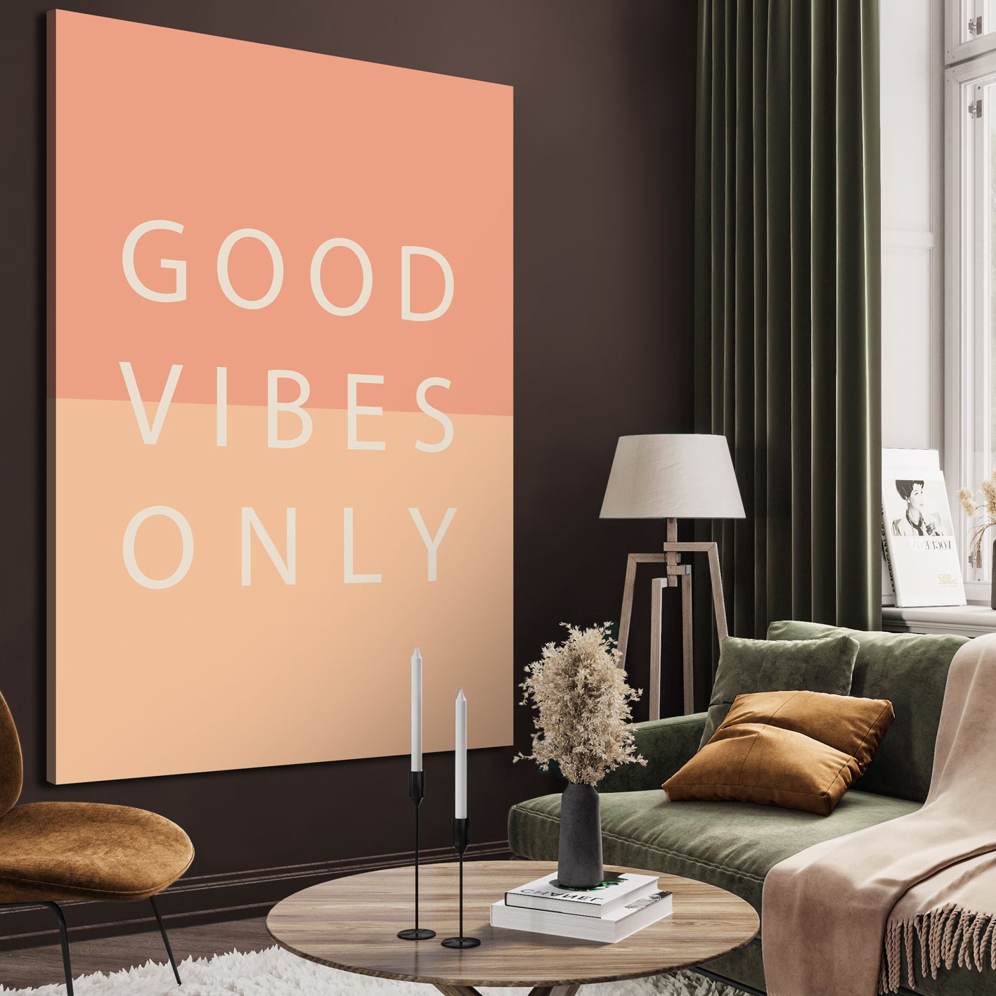 Canvastavla - Good Vibes Only