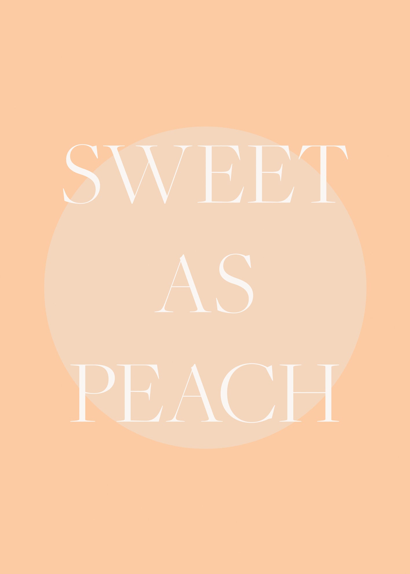 Canvastavla - Sweet As Peach