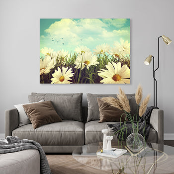Canvastavla - Daisies