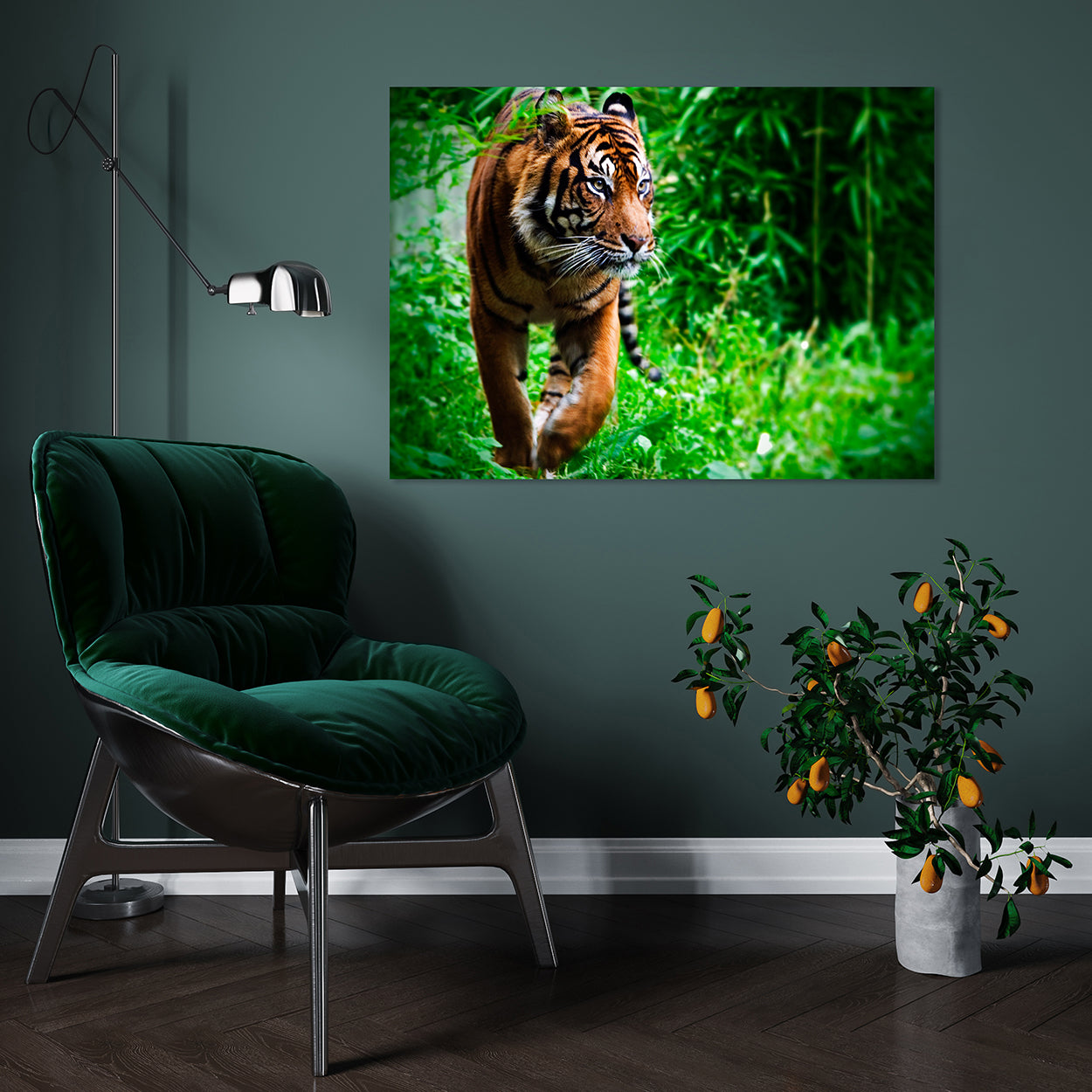 Canvastavla - Tiger