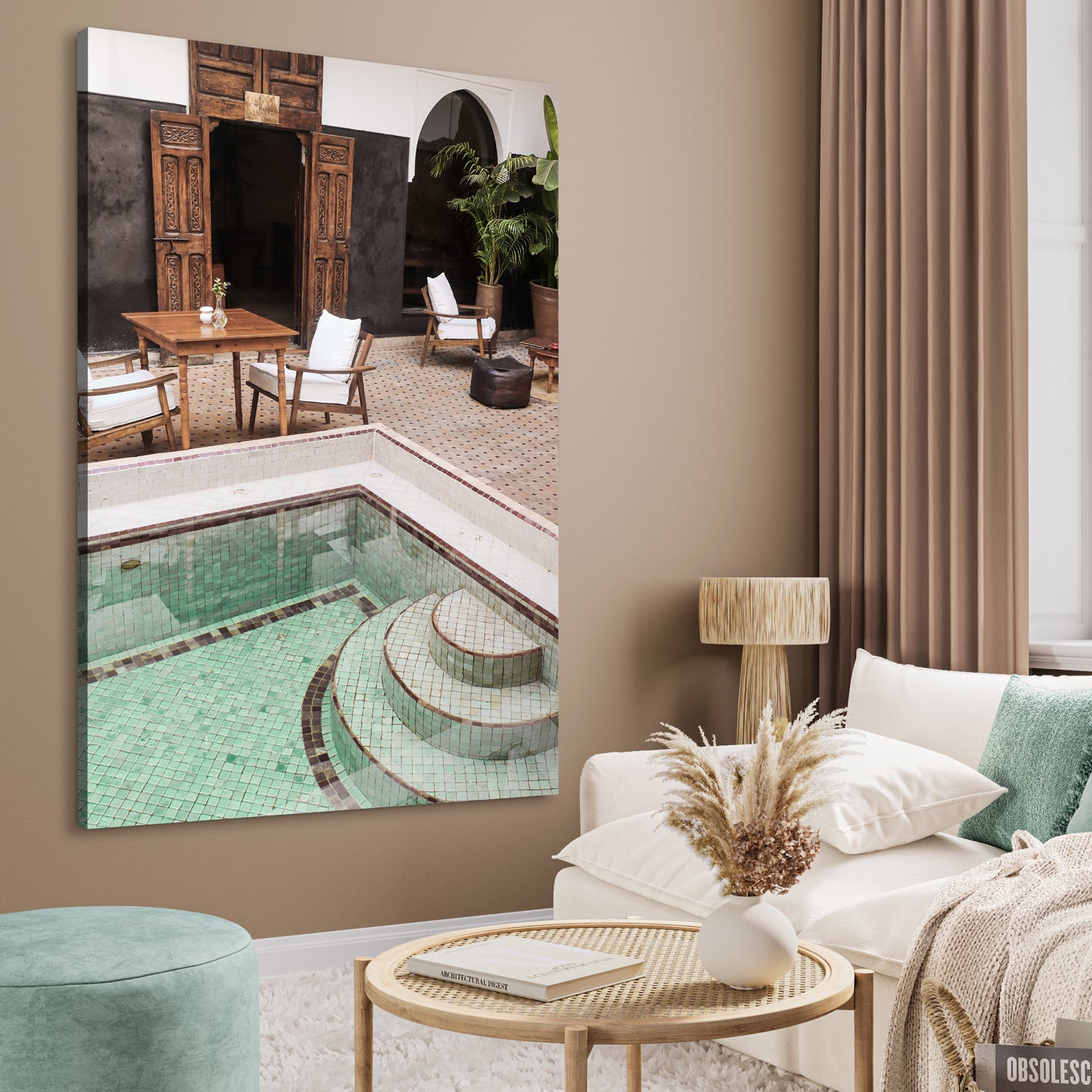 Canvastavla - Poolside Serenity