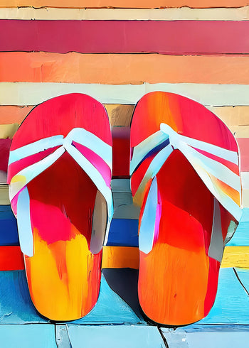 Canvastavla - Beach Stripes