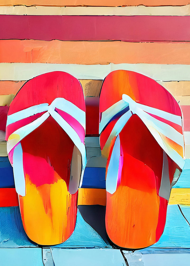 Canvastavla - Beach Stripes