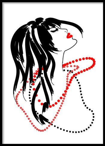 Poster - Red necklace