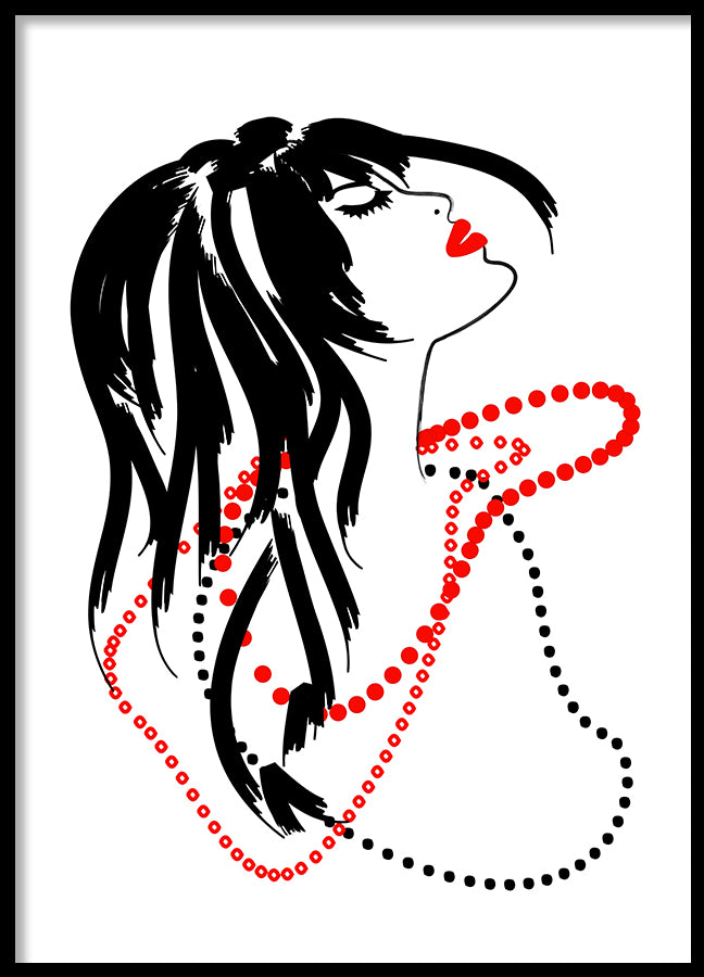 Poster - Red necklace