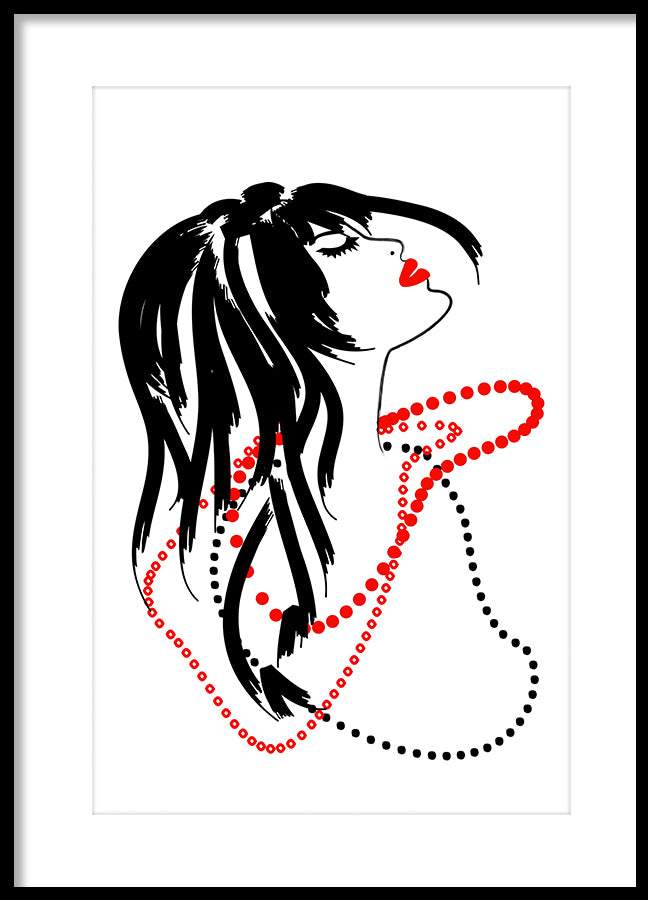 Poster - Red necklace