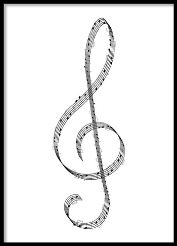 Poster - Music note