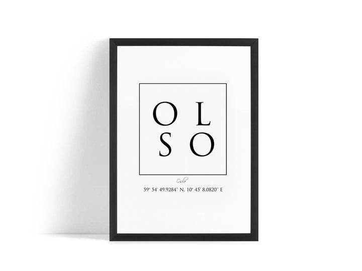 Poster - Oslo Coordinates