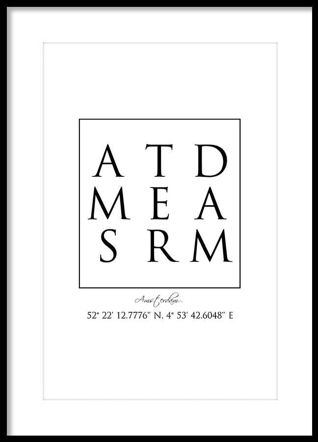 Poster - Amsterdam Coordinates