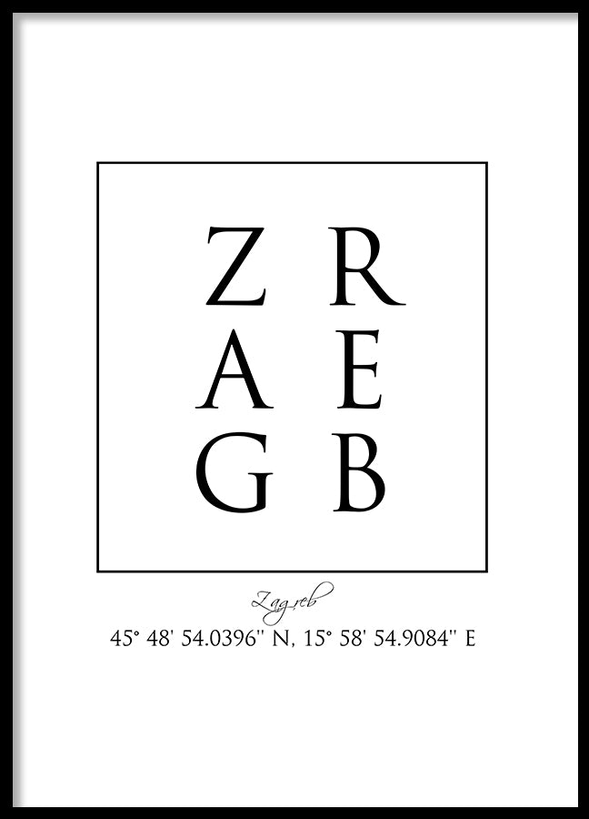 Poster - Zagreb Coordinates